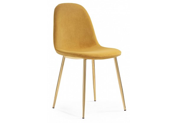 Стул Woodville Lilu 1 yellow / gold 15371