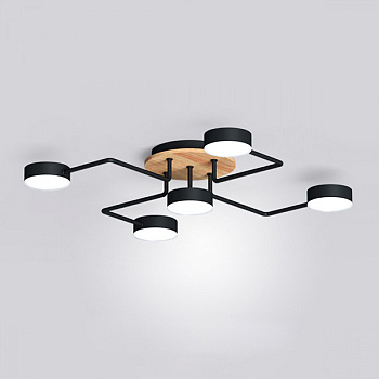 Потолочная люстра SCHEME LED COLOR L58 Black by ImperiumLoft