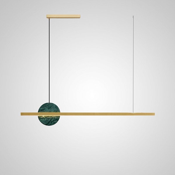 Подвесной светильник ORLAUG L102,5 Brass Green by ImperiumLoft