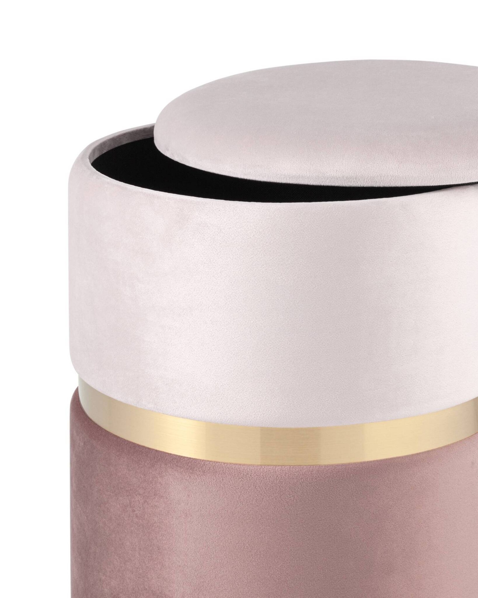 Пуф Кэрри с ящиком велюр розовый Stool Group
