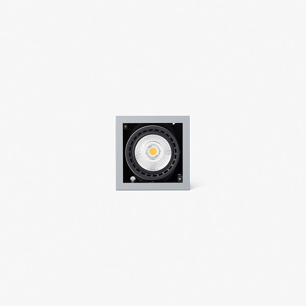 Встраиваемый светильник MINI COLIN-1 серый LED 18-25W FASHION 3100K 56° Faro