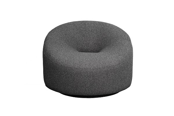 Кресло вращающееся Luna букле серое Garda Decor LUNA-2K-СЕР Flona SER