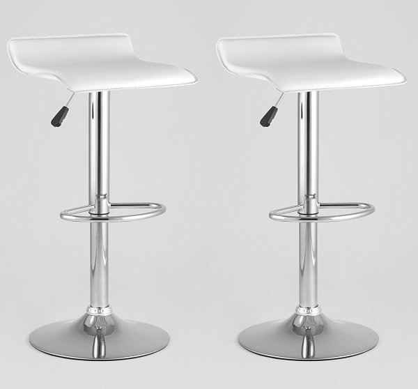 Стул барный Хай-Тек белый 2 шт Stool Group