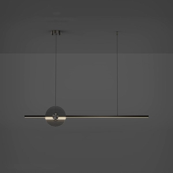 Реечный, рядный светильник ZVI L100 Black by ImperiumLoft
