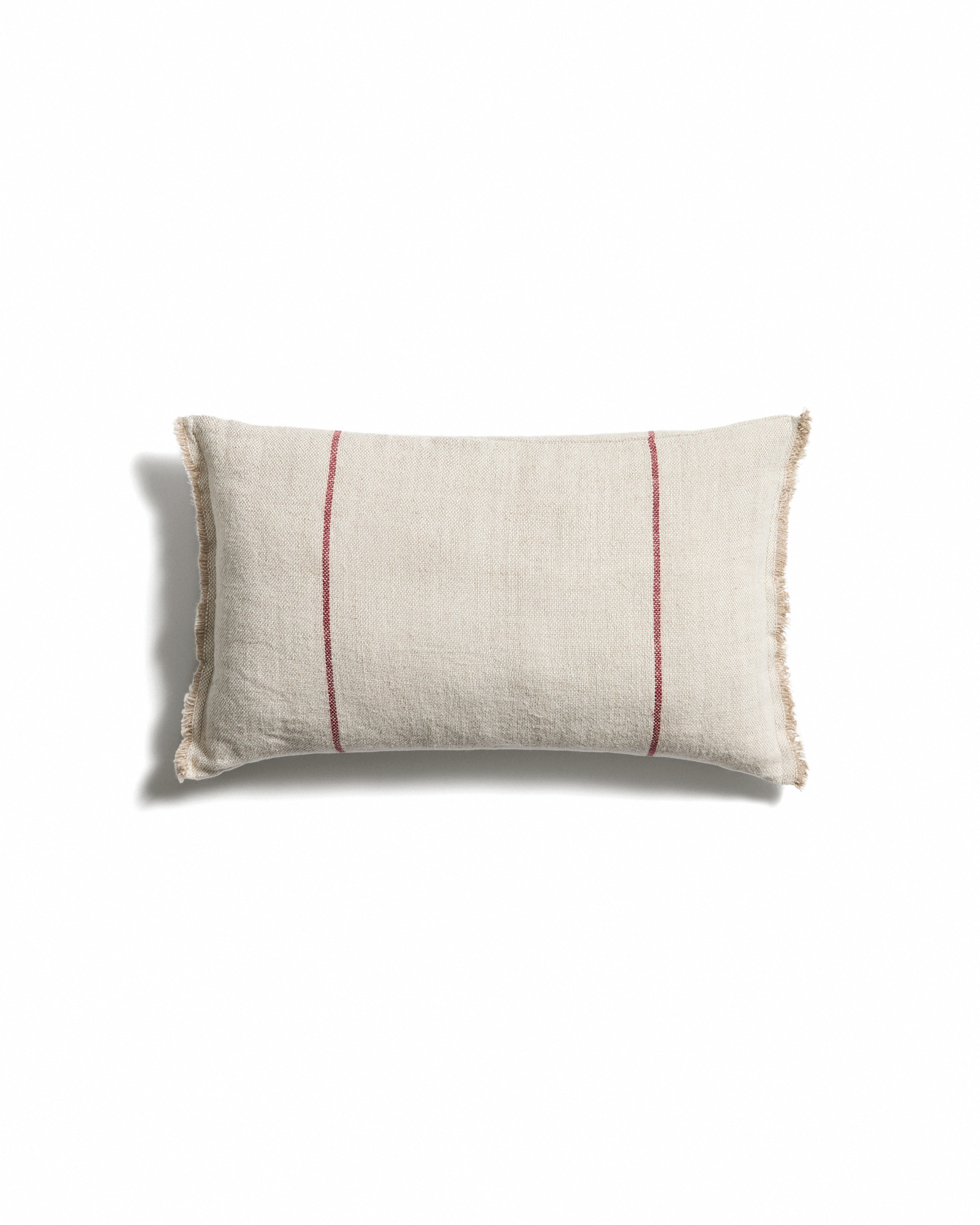 Чехол для подушки Lidore из бежевого льна с красными полосами, 30 x 50 см La Forma 481447