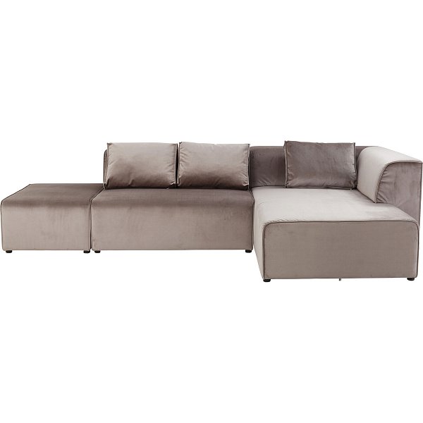 Диван угловой правосторонний Infinity Velvet Taupe Right KARE 83521