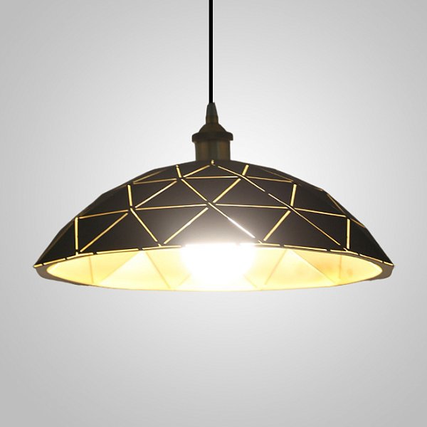 Подвесной светильник HOOD D40 Black Gold by ImperiumLoft