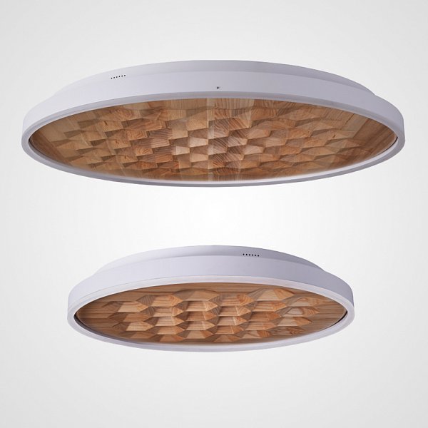 Потолочный светильник HONEY D80 White/Light wood by ImperiumLoft