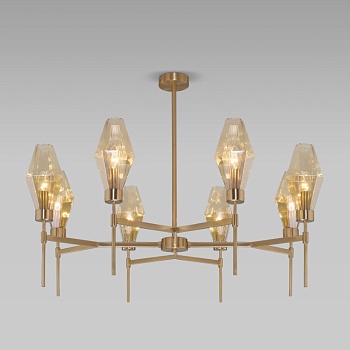 Люстра на штанге Eurosvet 60143/8 латунь