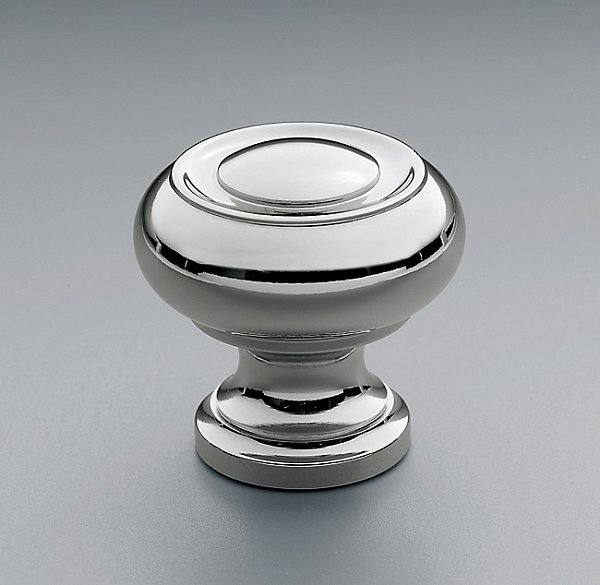 Ручка-кнопка Restoration Hardware Hanson d.2.5 Polished Chrome