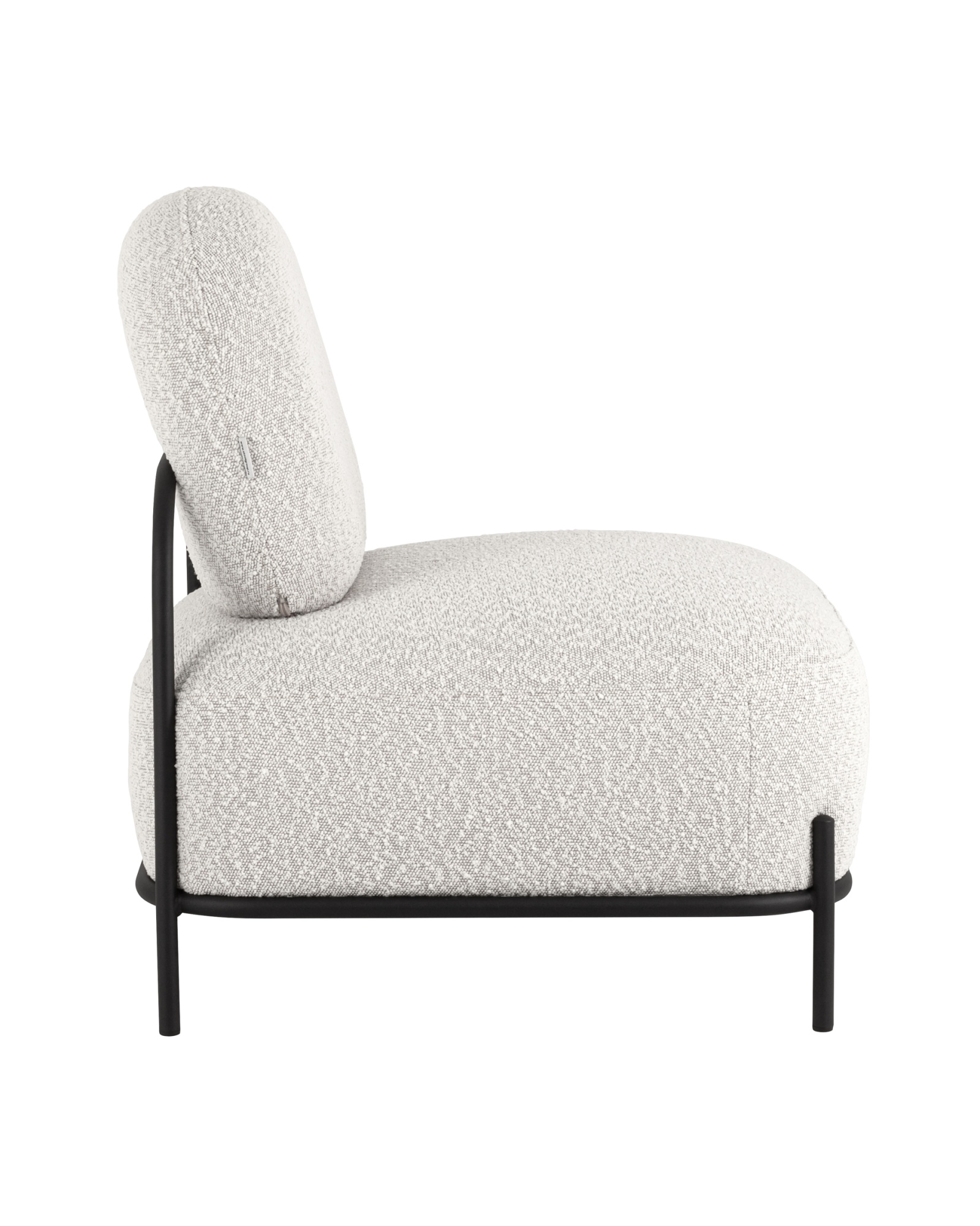 Кресло Стоун ткань букле молочный Stool Group