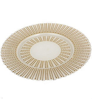 Тарелка декоративная Glasar 75842