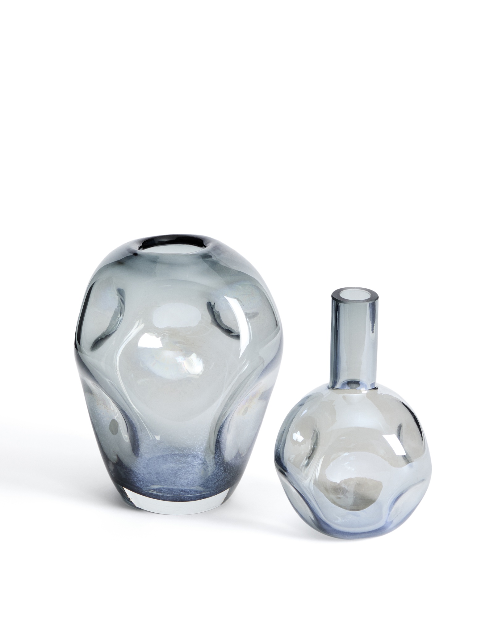 Ваза Olivet из серого стекла 32,5 см La Forma (ex Julia Grup)