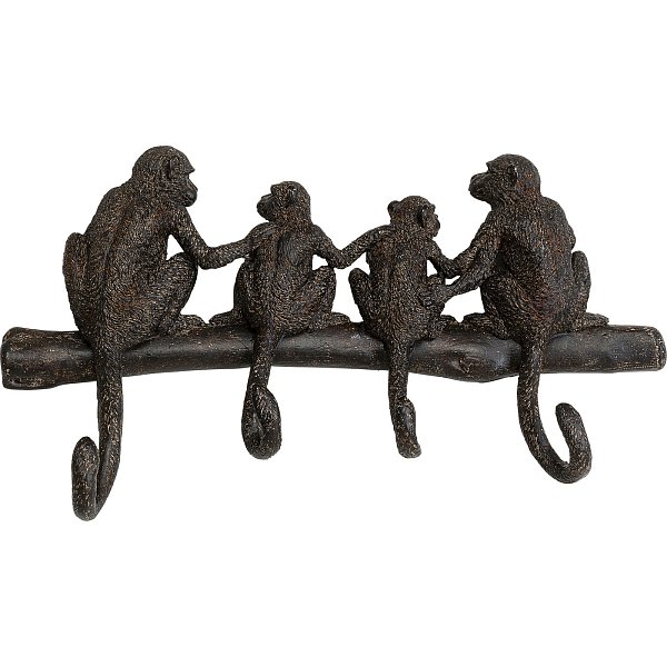 Вешалка Monkey Family 38cm KARE 70392