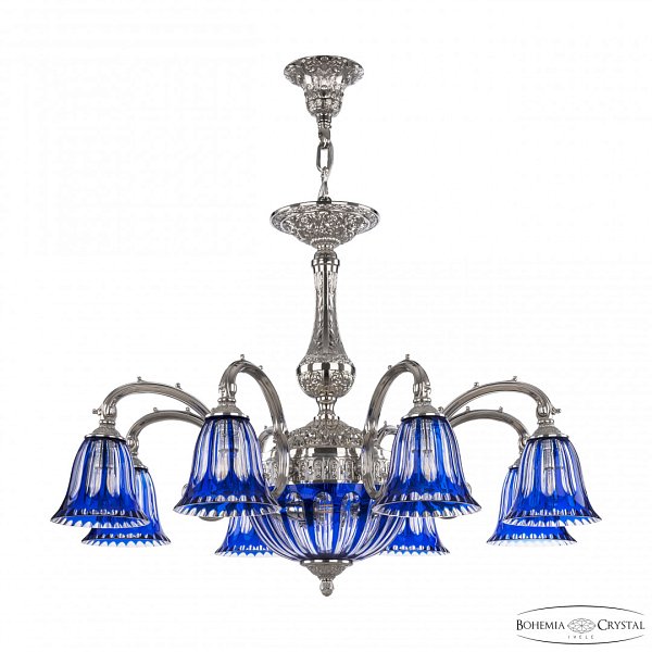 Люстра бронзовая 72109P/8/210 Ni P2 D Clear-Blue/H-1H