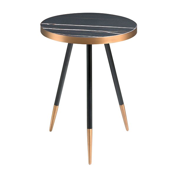 Круглый журнальный столик из стали и керамики CT1015-1AA /2069 Angel Cerda