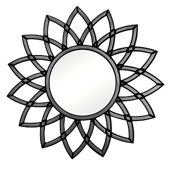 Зеркало BountyHome Shiny Black mv043-black