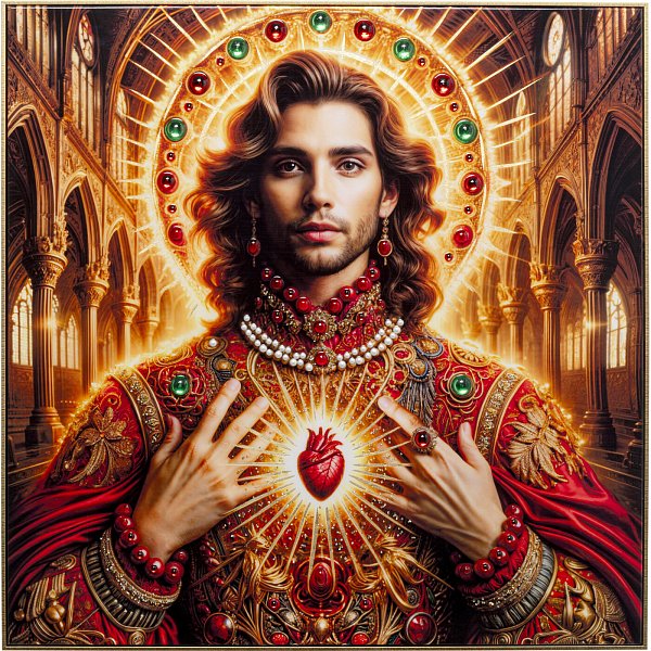 Картина в раме Muse Halo Man 100x100cm KARE 57548