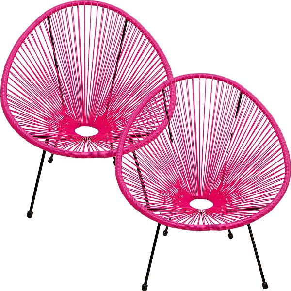 Кресло Acapulco Pink KARE 47423