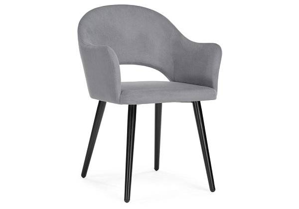 Стул Woodville Апри tenerife stone / черный глянец 538147