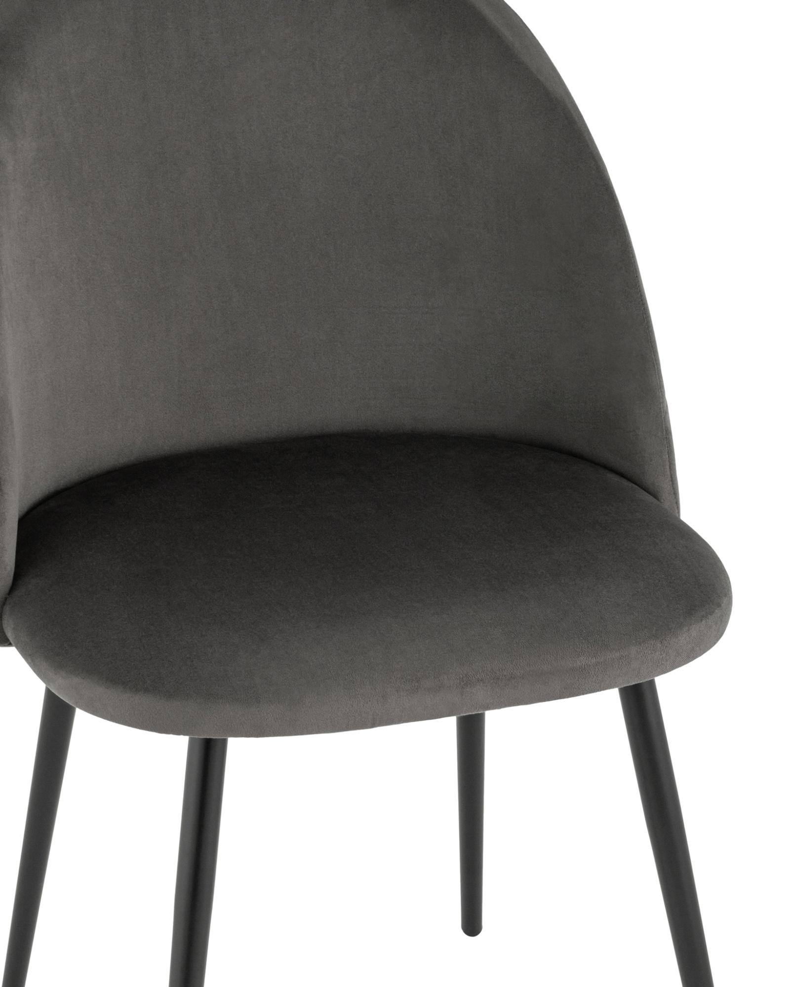 Стул Фолио велюр тёмно-серый Stool Group