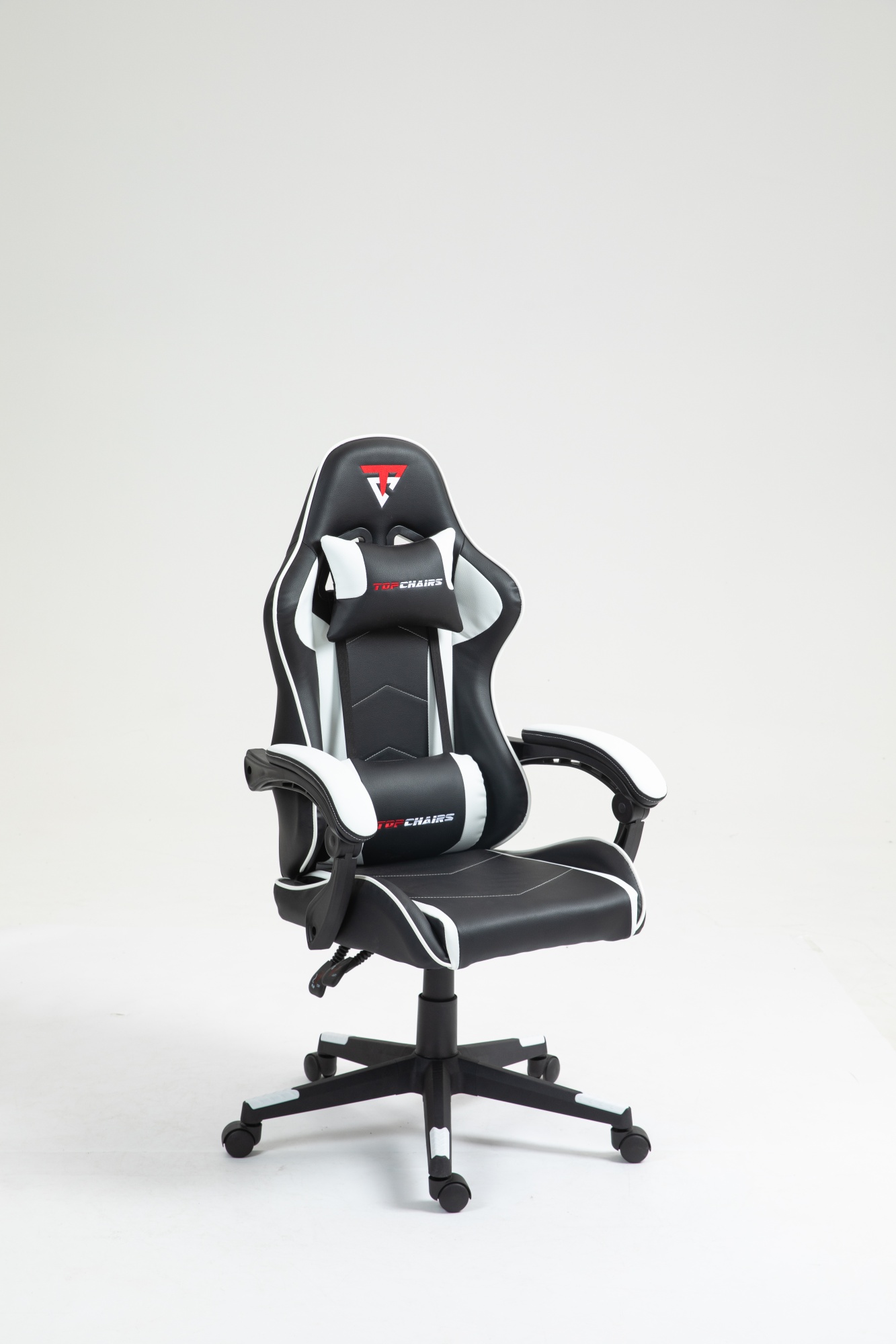 Кресло спортивное TopChairs Shadow черно-белый Stool Group