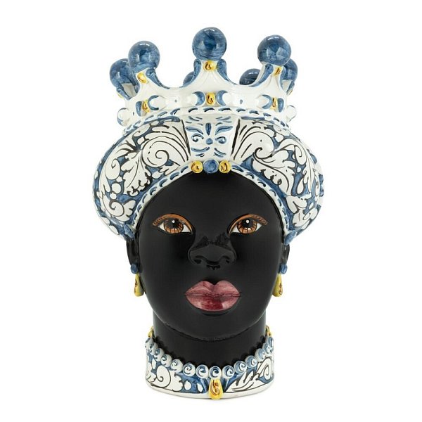 Ваза Abhika Moro Lady Ornate blue