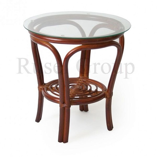 Журнальный столик Bali со стеклом Rattandesign