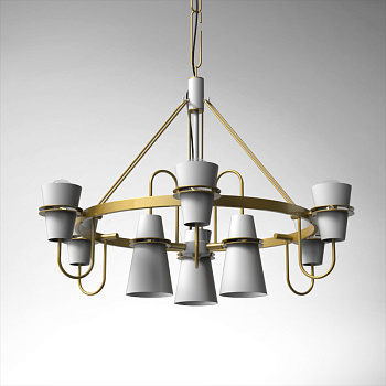 Подвесная люстра REINAR B D101 White by ImperiumLoft