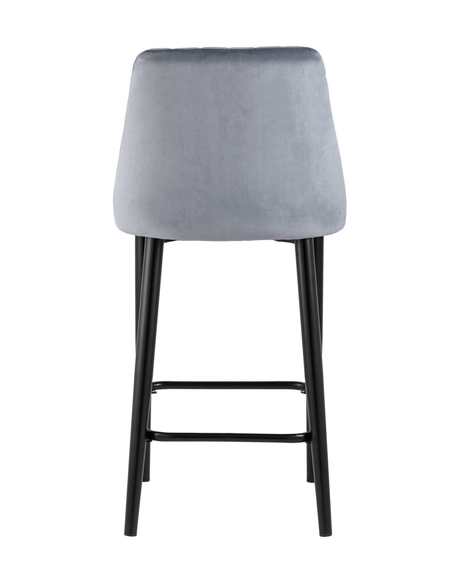 Стул полубарный Диего велюр серый Stool Group