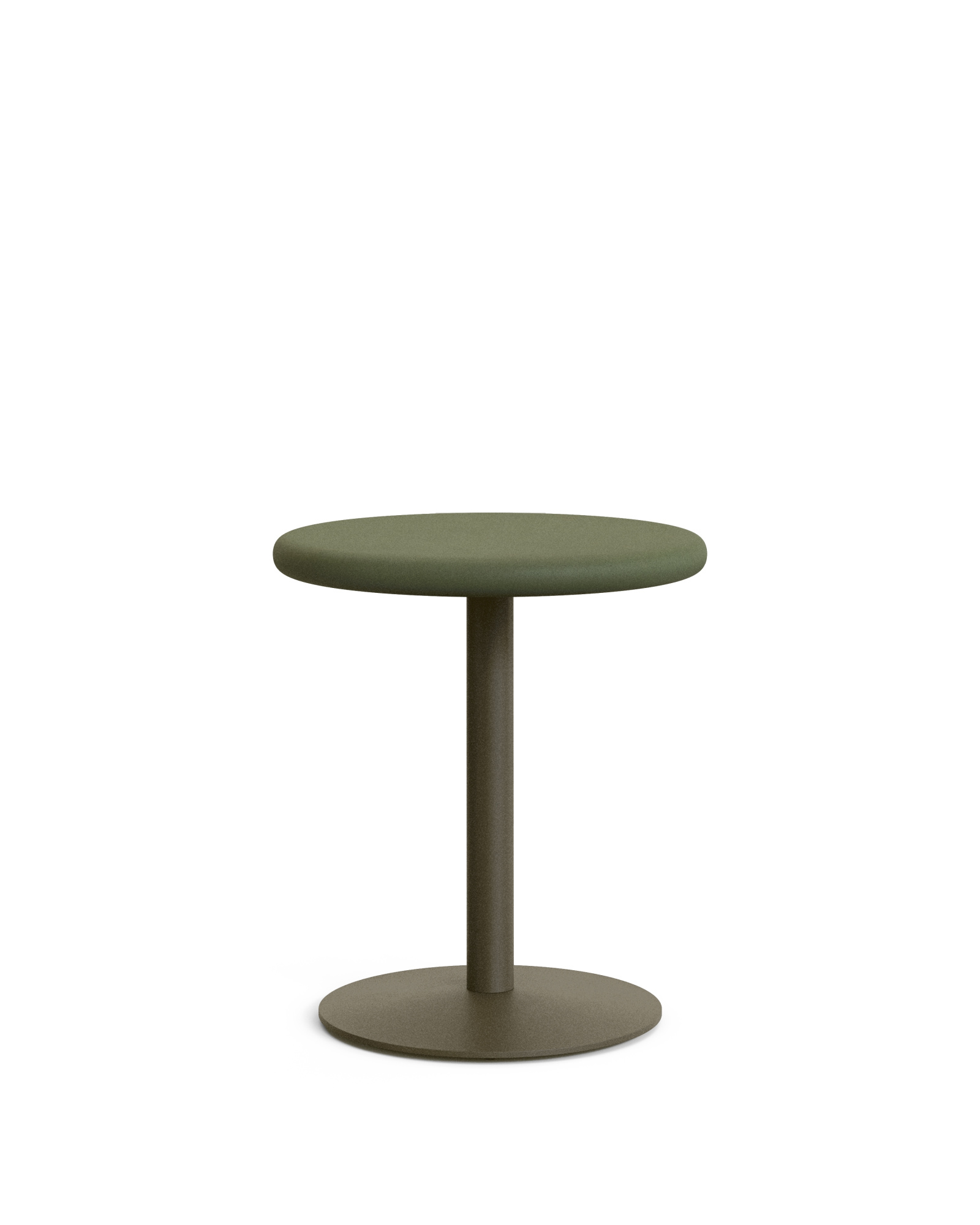 Уличный стол Esilda зелёный из цемента и стали со столешницей Ø70 см La Forma 263229