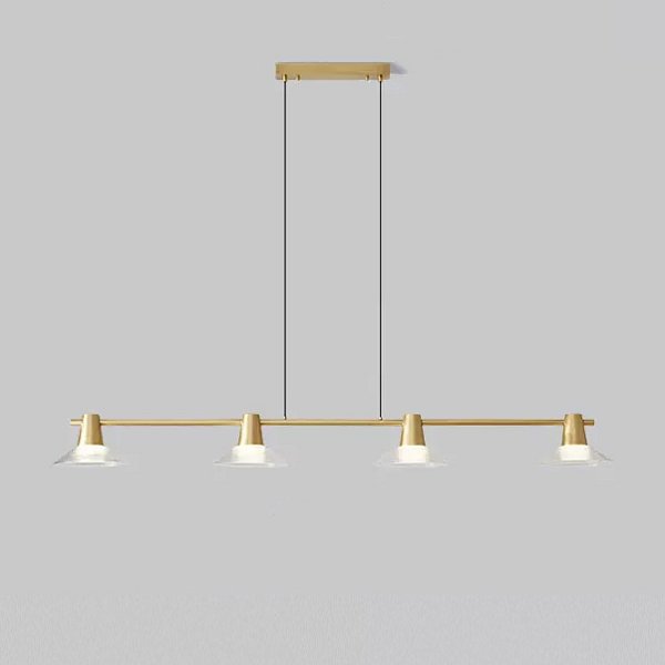 Реечный, рядный светильник CICLA LONG L140 Brass by ImperiumLoft