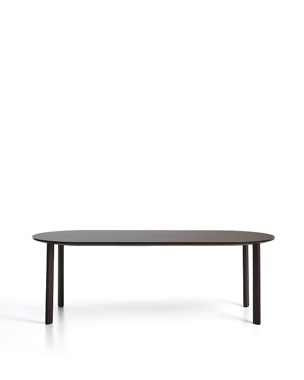 Уличный стол Erice из алюминия и закаленного стекла коричневого цвета, 230 x 100 см La Forma 482241