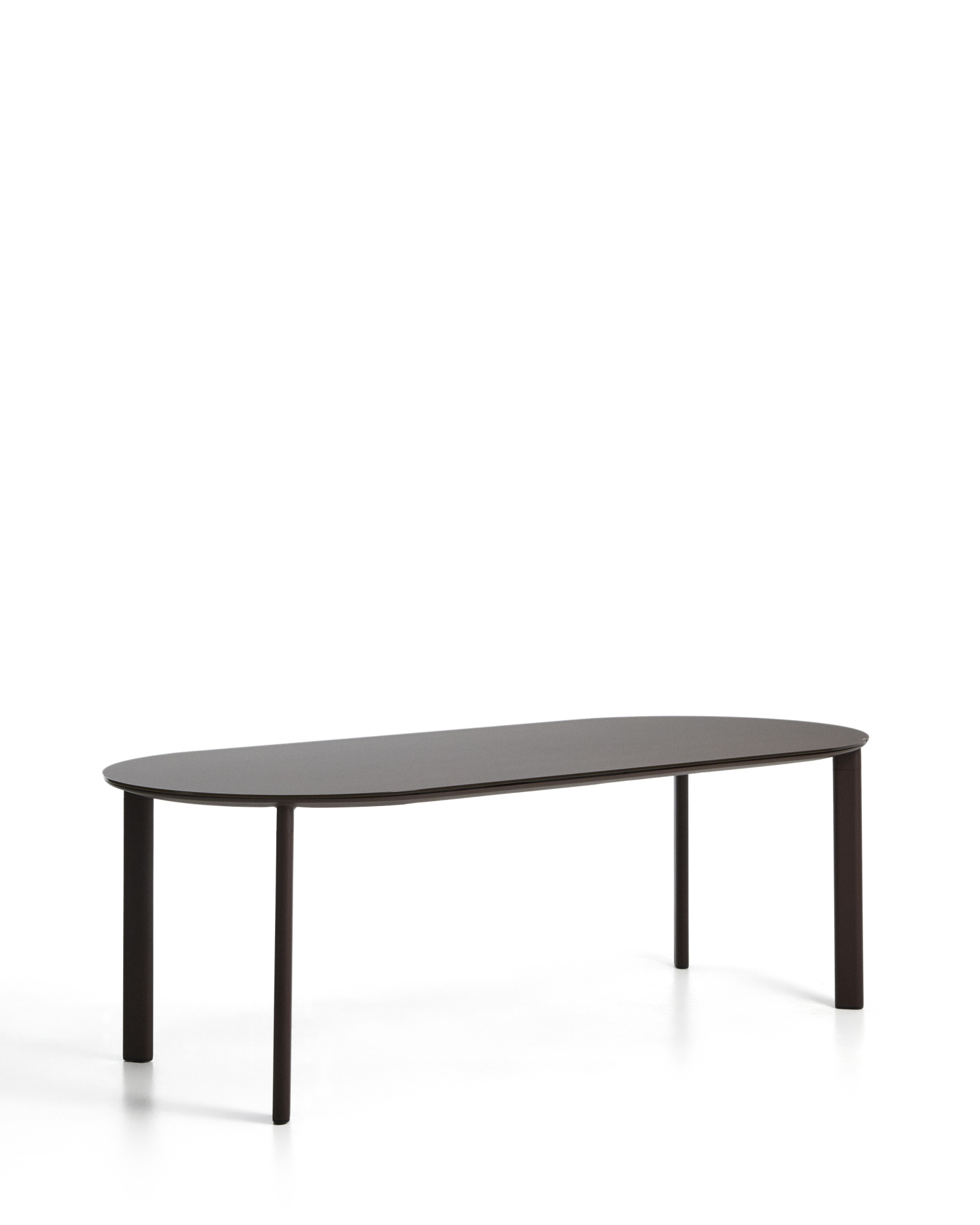 Уличный стол Erice из алюминия и закаленного стекла коричневого цвета, 230 x 100 см La Forma 482241