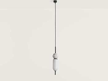 Подвес Anet черный металл - белый мрамор Aromas del Campo