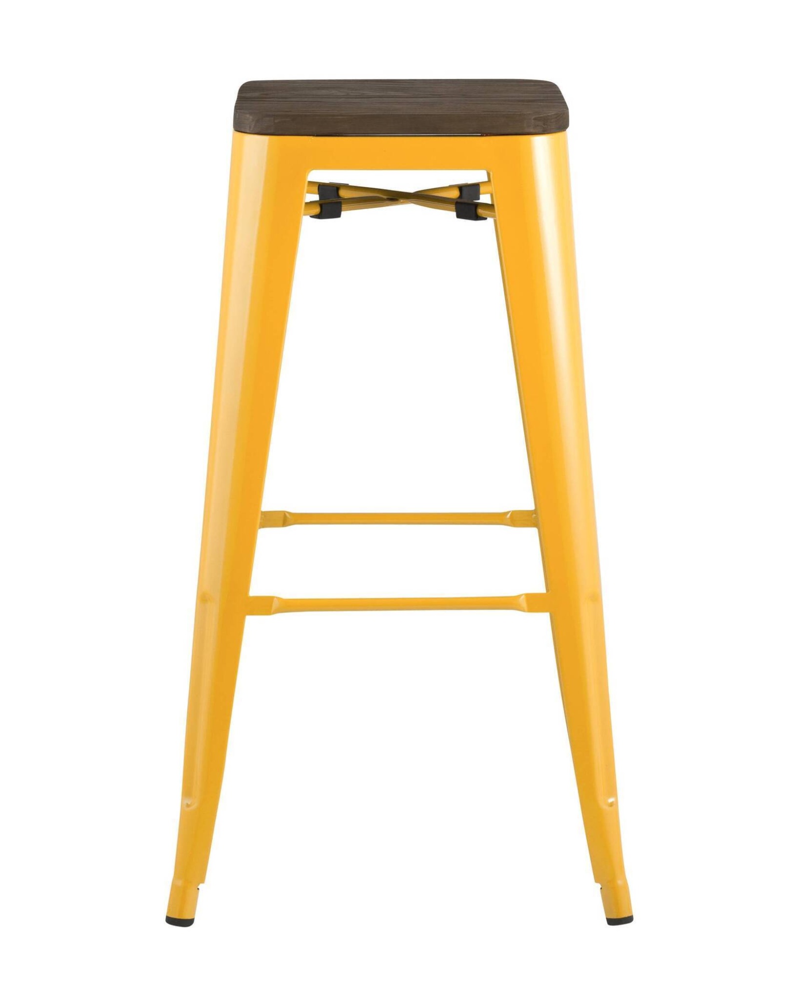 Стул барный TOLIX WOOD желтый Stool Group