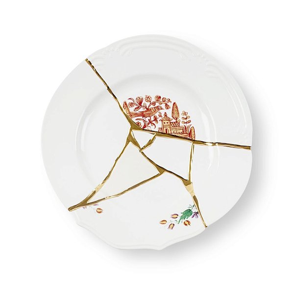 Тарелка Seletti Kintsugi 09611