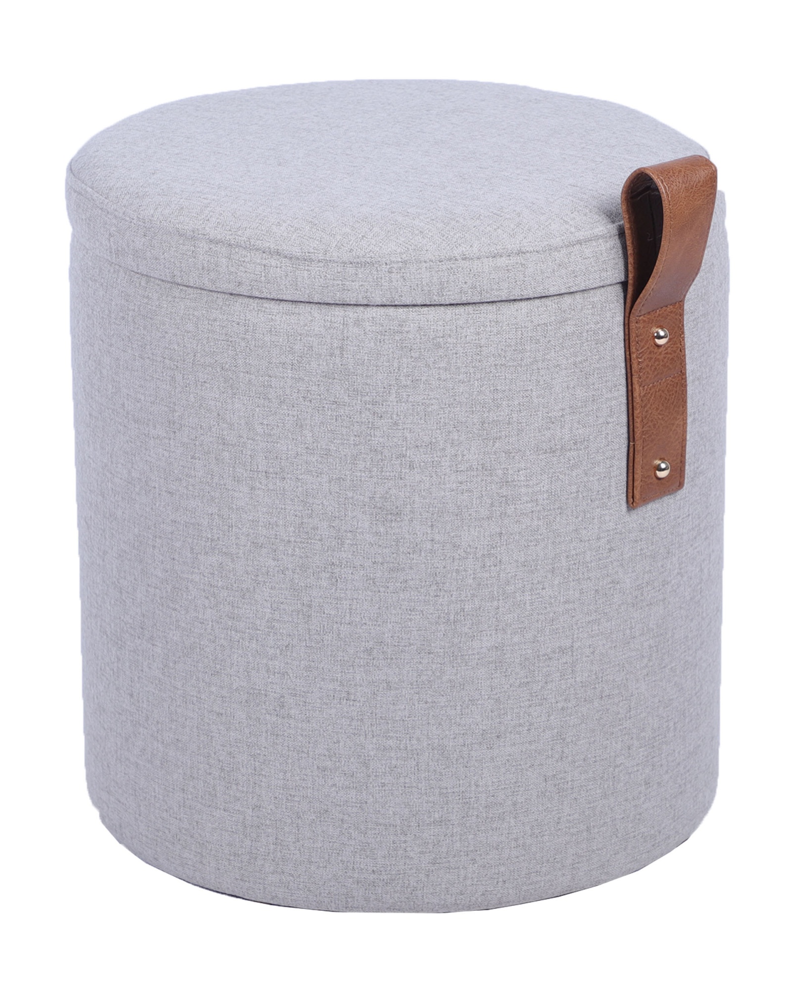 Пуф с ящиком Эркки рогожка XS серый Stool Group