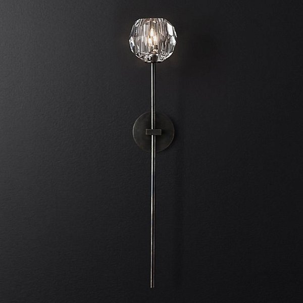 Бра Restoration Hardware Boule De Cristal Grand Single Sconce Bronze