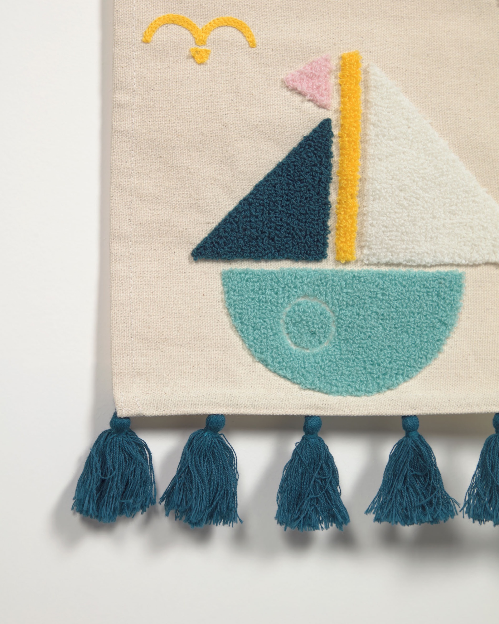 Гобелен Delmare хлопковый с парусной лодкой 25 x 25 cm La Forma (ex Julia Grup)