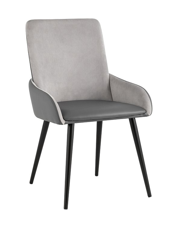 Стул Мюнхен экокожа серая велюр серый Stool Group