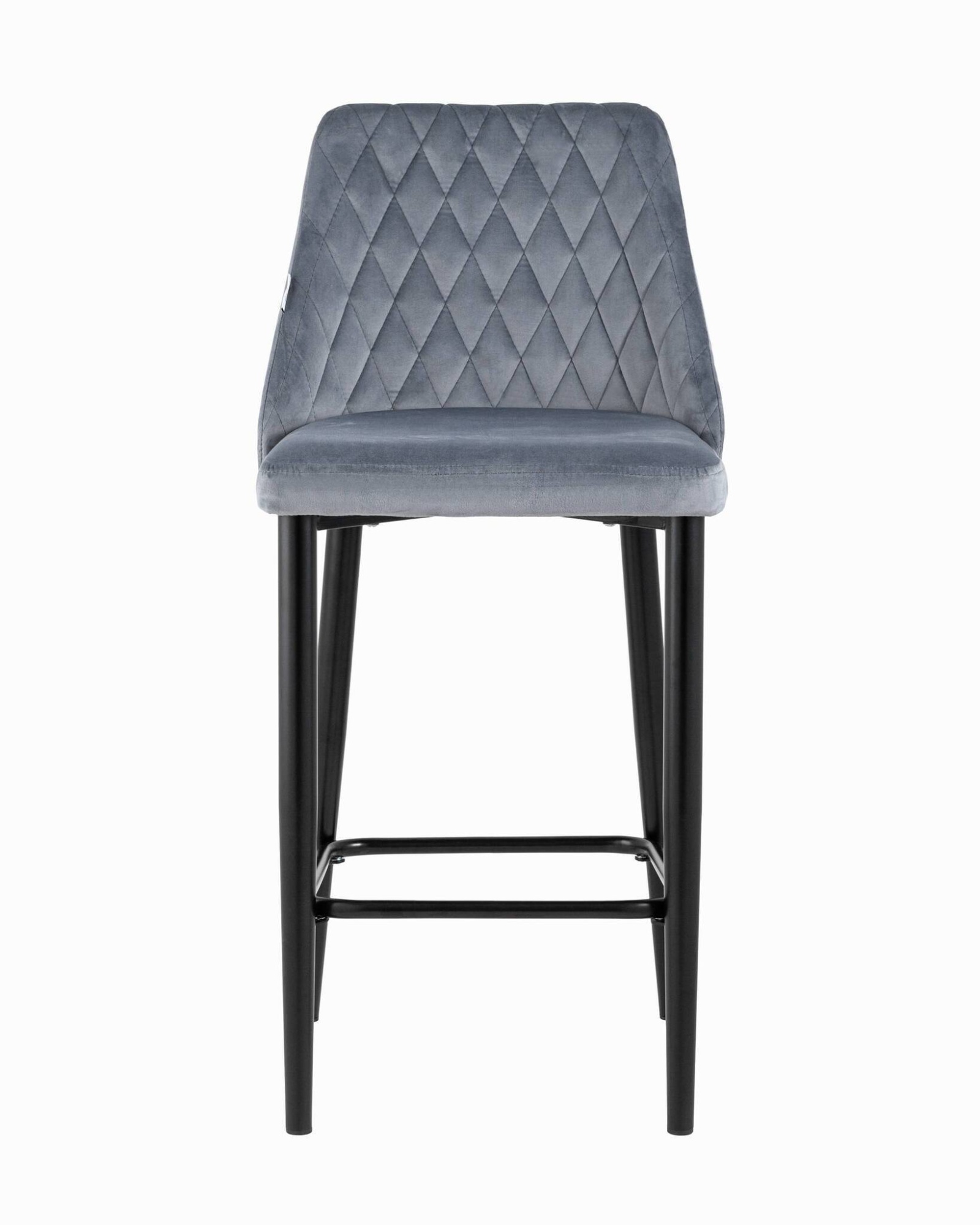 Стул полубарный Диего велюр серый Stool Group