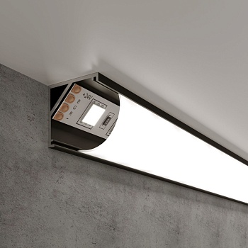 Профиль Elektrostandard LL-2-ALP008 Угловой алюминиевый профиль черный/бел