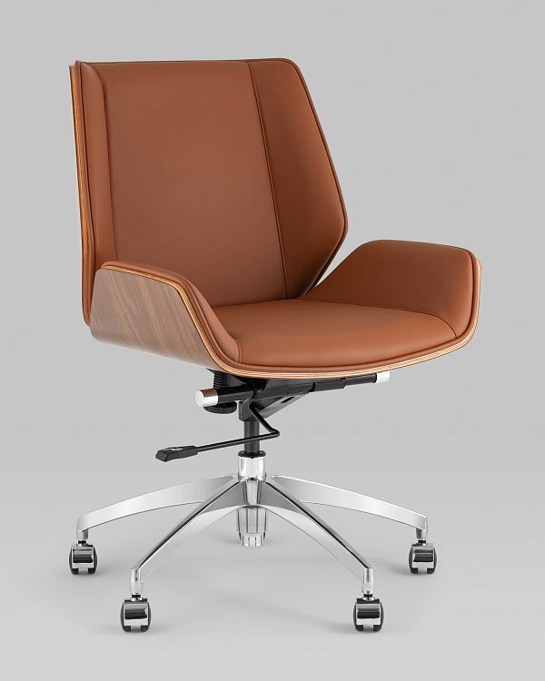 Кресло офисное TopChairs Crown SN коричневый Stool Group