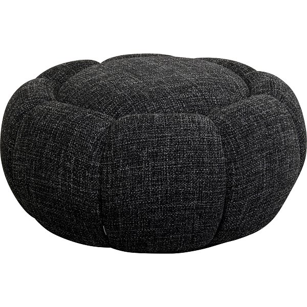 Пуф Peppo Bloom Melange Black Ø72cm KARE 88045