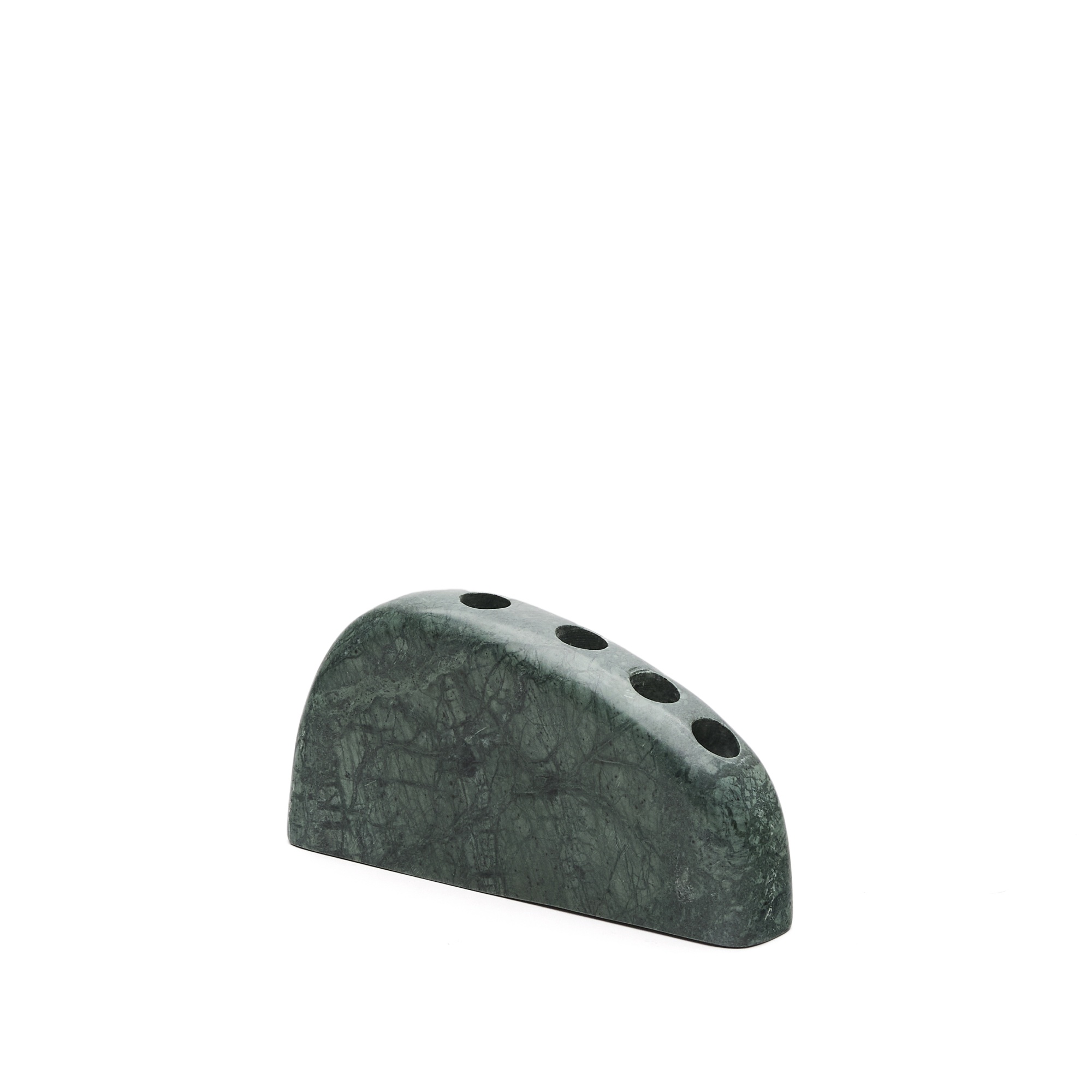 Signe Большой подсвечник из зеленого мрамора 10 см La Forma (ex Julia Grup)