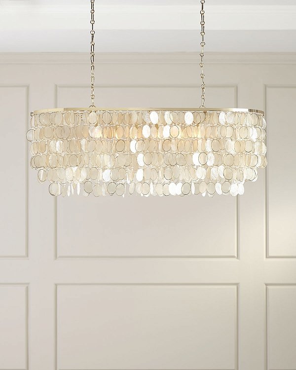 Золотая линейная люстра Агата Louvre Home LHLCH080424SWL