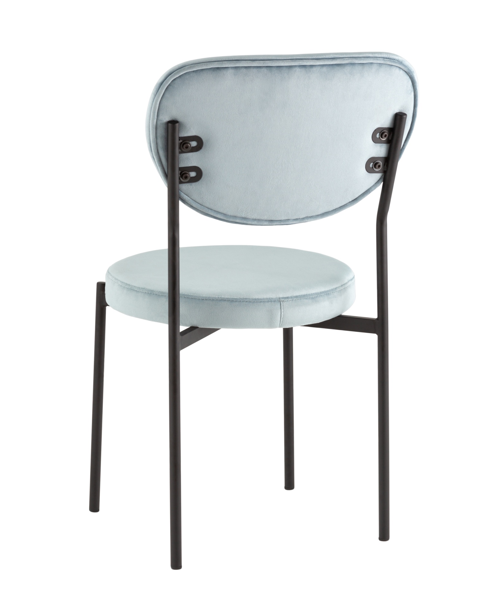 Стул обеденный Барбара велюр серо-голубой NC Stool Group