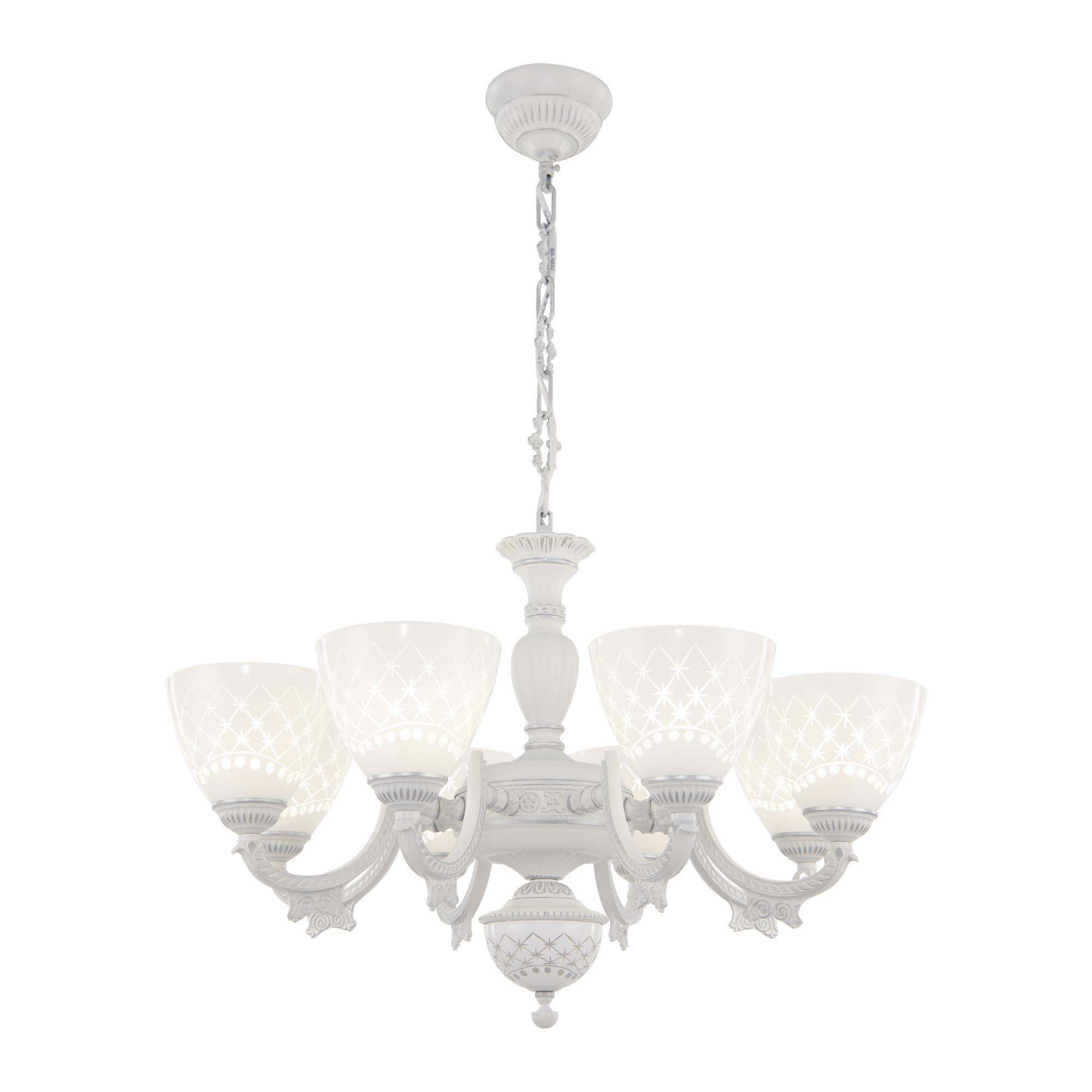 Люстра с плафонами 343837/8 WT+SL Arte Milano