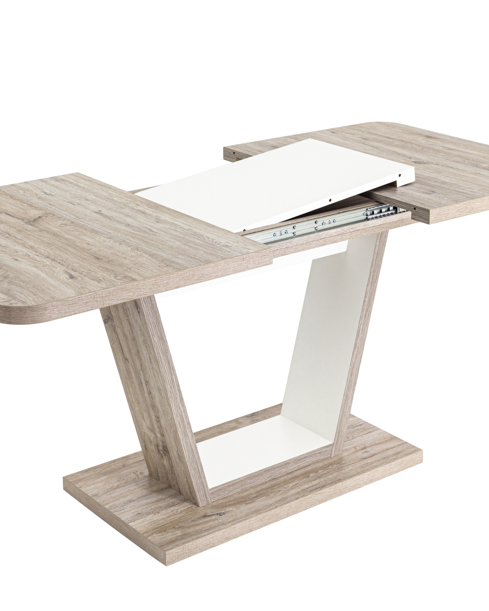 Стол Vector 120-160*80 дуб анкона/белый Stool Group